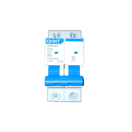 Chint electrical switch on a white background
