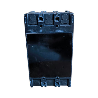 A black plastic electrical terminal block or connector component with four pre-formed screw terminals on the top face, shown against a plain white background.
