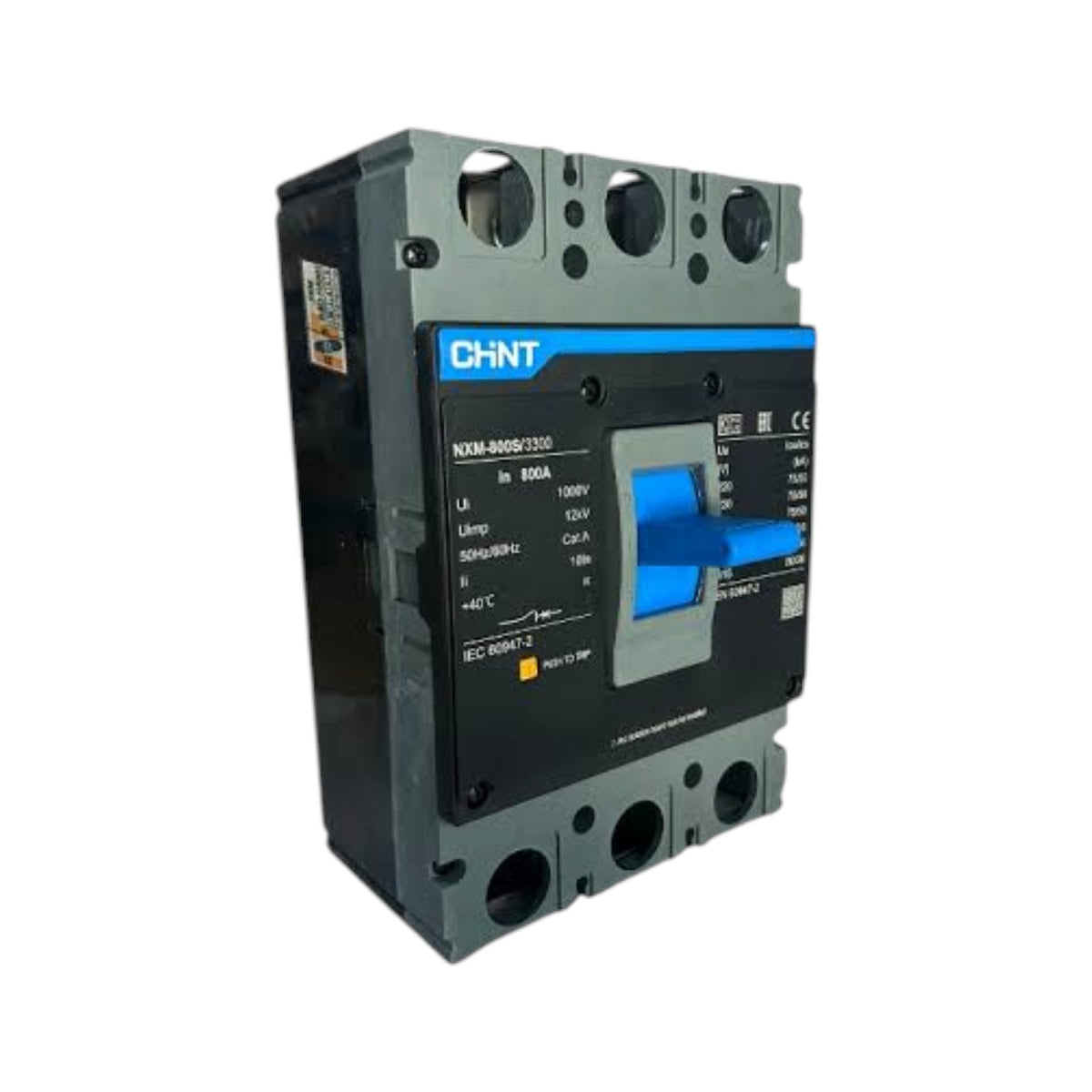 Chint 800A 3 Pole Industrial Circuit Breaker 3 Phase 800AF 75KAIC 220V 50kA 415V MCCB NXM-800S/3300/800A