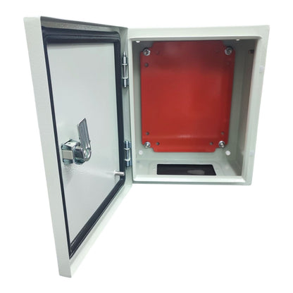 Chint Control Box 300 x 300 x 200 mm Powder Coated Beige, Electrical Enclosure, Metal Enclosure, Steel Wall Box IP65 Metal Box