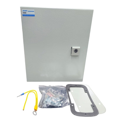 Chint Control Box 300 x 300 x 200 mm Powder Coated Beige, Electrical Enclosure, Metal Enclosure, Steel Wall Box IP65 Metal Box