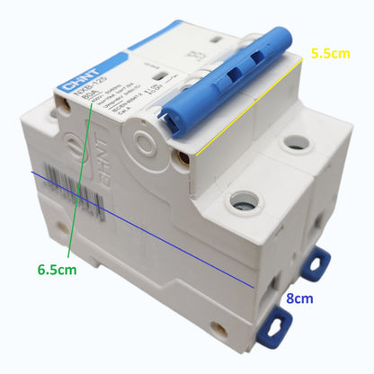 Chint NXB-125 80A 2Pole Single Phase 10 KAIC 220V Miniature Circuit Breaker DIN Rail Type MCB