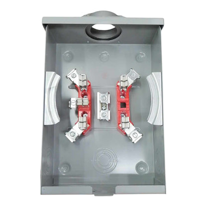 Cirtech KWH Meter Base (5 Jaws) Square Type 1 1/2 Inches Hub Size Max 200A
