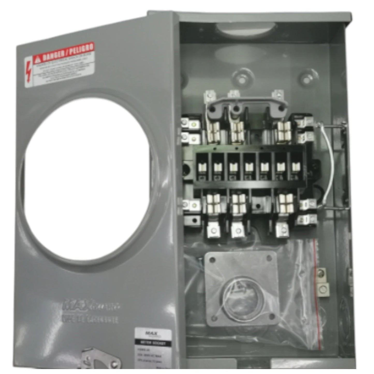 Cirtech Rectangular Meter Base 13 Jaws 2 Inches Hub KWH Meter Base MAX 200A