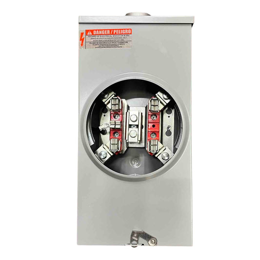 Cirtech Rectangular Meter Base 2 Inch Hub 5 Jaws Max 200A KWH Meter Base Electx Electrical Supply