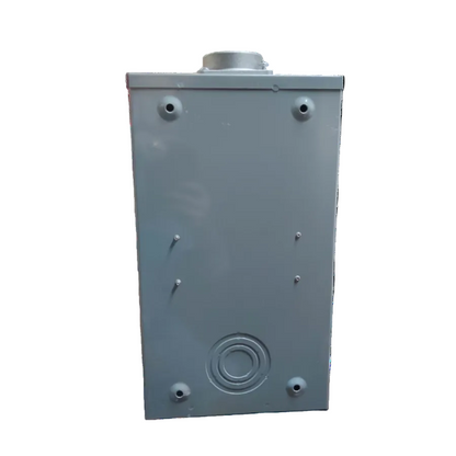 Cirtech 7 jaw electrical meter enclosure with a smooth gray finish and mounting holes