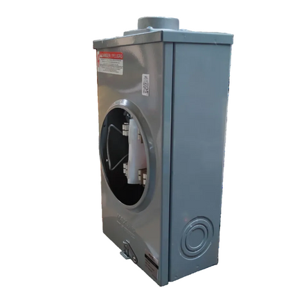 Cirtech 7 jaw electrical meter in a gray metal enclosure for residential energy monitoring