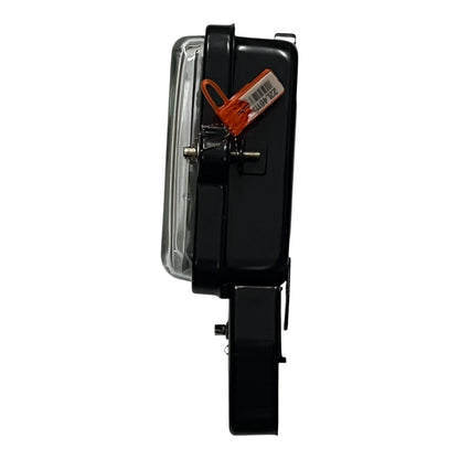 Black car door handle with a clear plastic cover on a white background Cirtech_KWH_Meter_60A_2W_Single_Phase_Submeter_2_Wire_Single_Phase_Analog_Electx_Electrical_Supply
