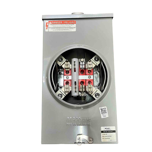 Cirtech KWH Meter Base 8 Jaws 2 Inches Rectangular Meter Base Max 200A 1