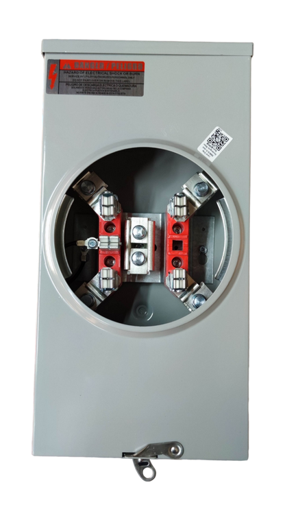 Cirtech Rectangular Meter Base 2 Inch Hub 5 Jaws Max 200A KWH Meter Base Electx Electrical Supply