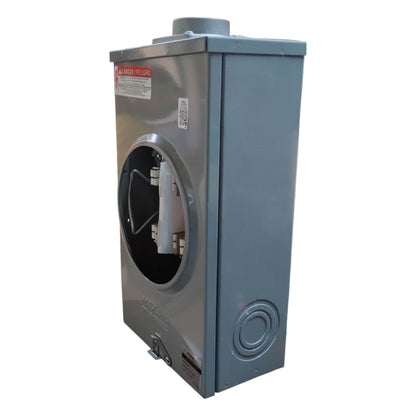 Cirtech Rectangular Meter Base 5 Jaws 1 1/2 Inch Hub Size KWH Meter Base Max 200A