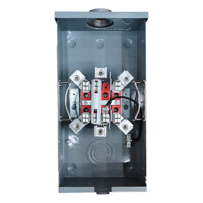 Cirtech Rectangular Meter Base  7 Jaws 1 1/2 Inch Hub, KWH Meter Base Max 200A