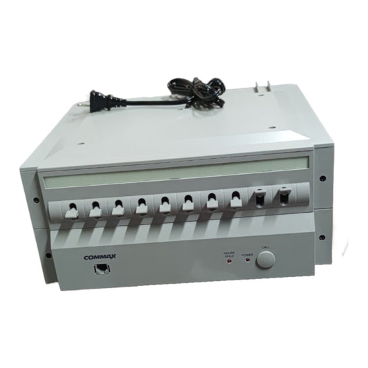 Electronic device with multiple ports and a power cord on a white background