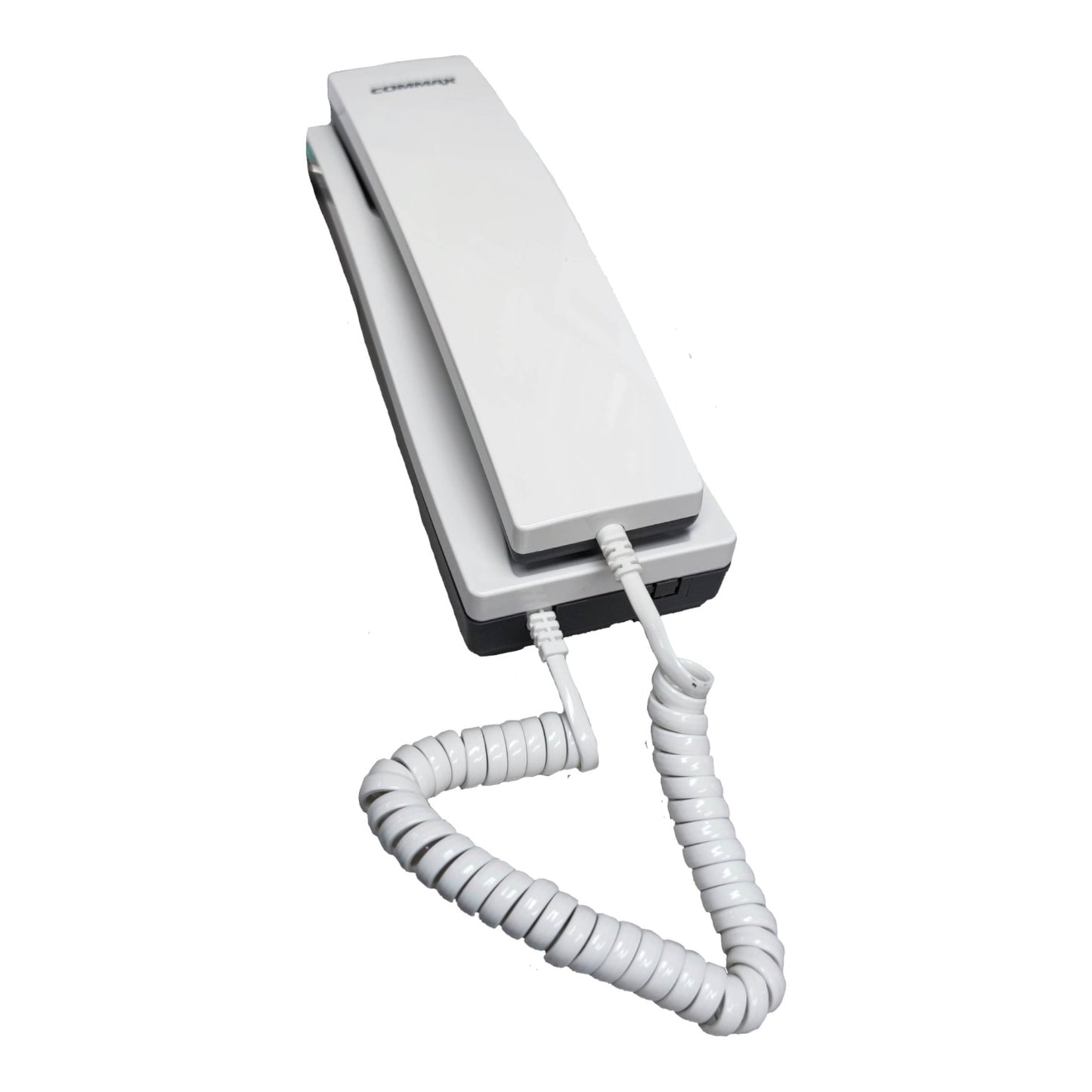 White phone with coiled cord on a white background Commax Sub-Station TP-S Intercom Slave Unit, Intercom Remote Unit Electx Electrical Supply