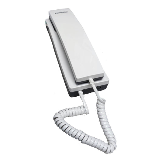 White phone with coiled cord on a white background Commax Sub-Station TP-S Intercom Slave Unit, Intercom Remote Unit Electx Electrical Supply