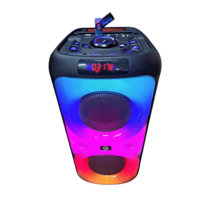 Crown 150W Portable Speaker  6 Woofer + 1.5 Tweeter w/ Remote Control  Wireless Mic, Rechargeable Battery PD-662