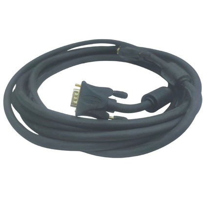 DVI Cable Male to Male Durable and Reliable Video Cable 5 Meters Black