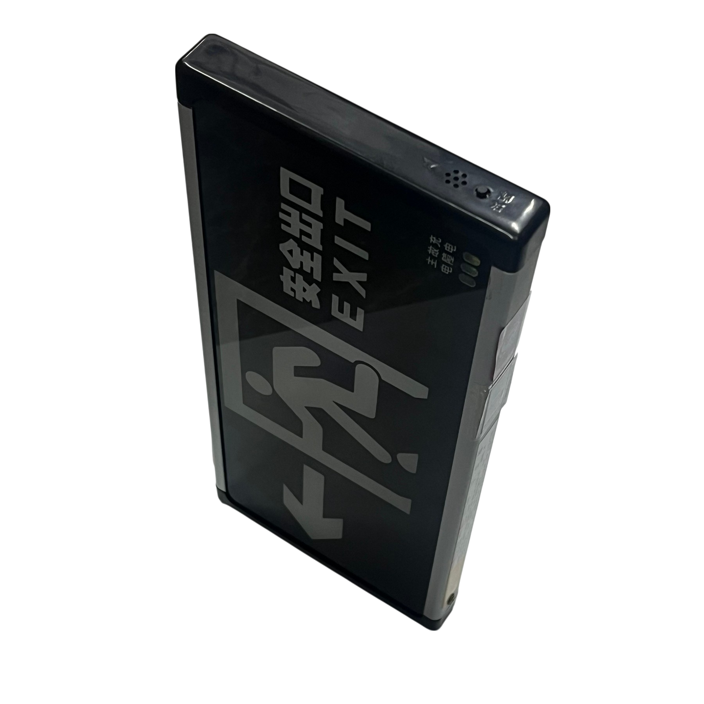 Exit Sign Left Arrow Running Man Glass 220V 3W Green DZ-BLZD-1LRE3W (E)SF