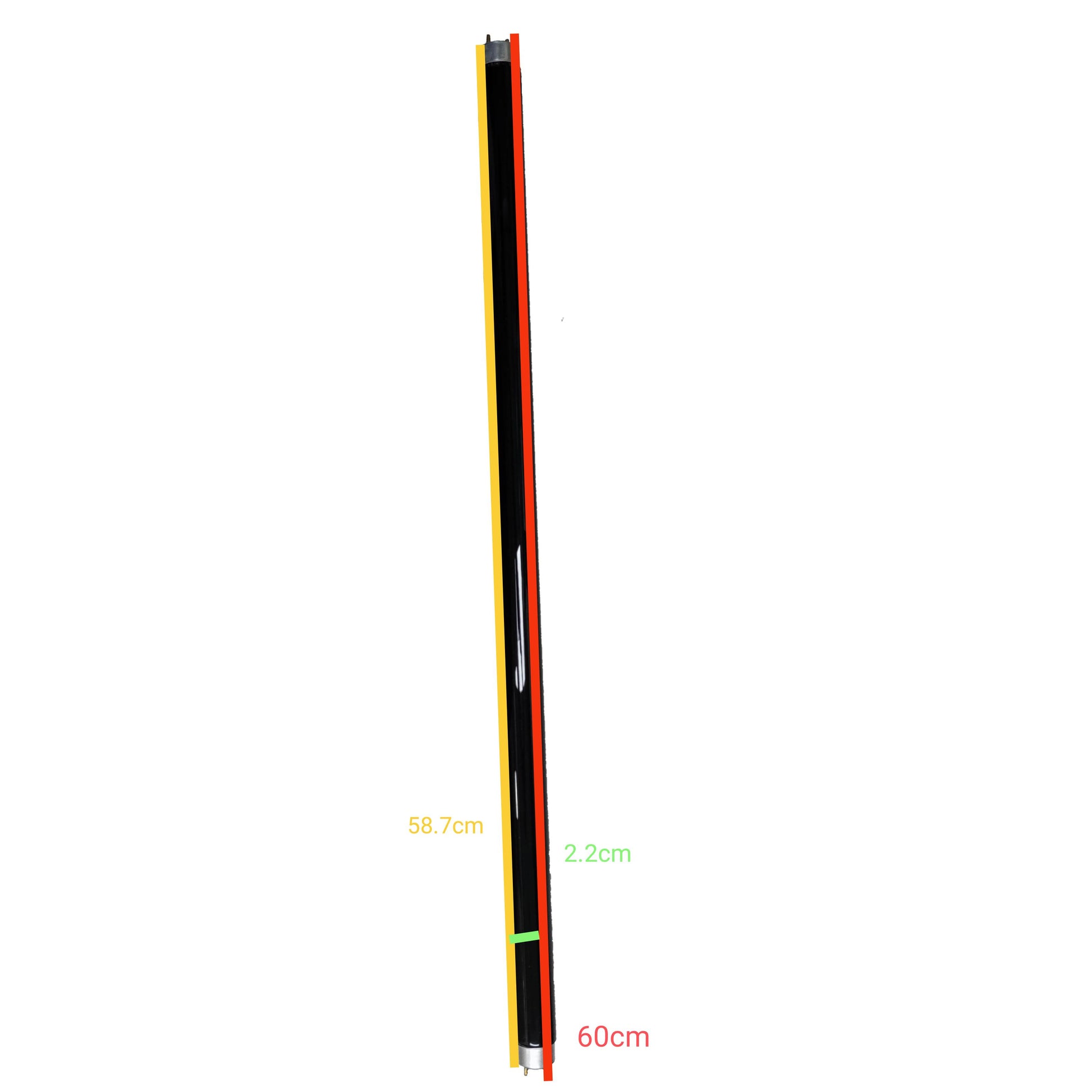 Denko 18W T-8 Black Light Fluorescent Tube, 18W T8 Blacklight Black Fluorescent Tube 12