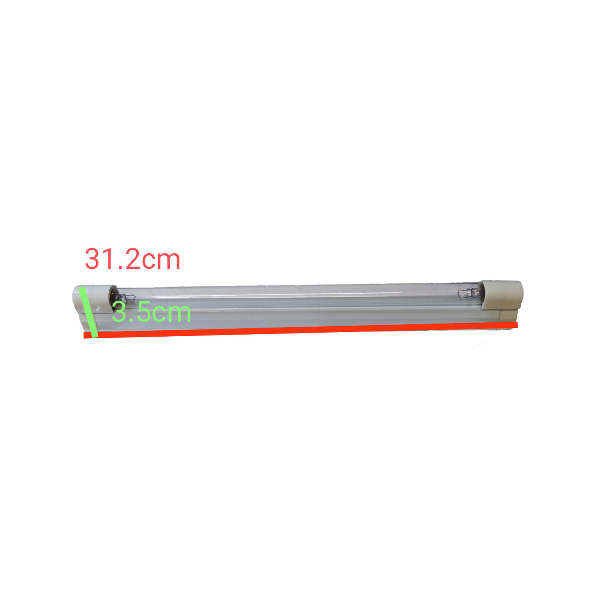 Denko 8W UV-C germicidal lamp with fixture designed for effective sterilization and disinfection