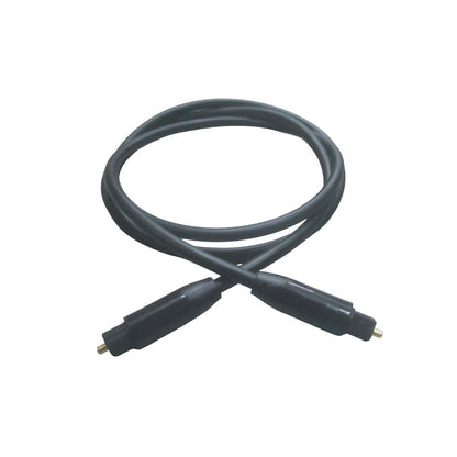 Digital Fiber Round Optical Cable Adapter Audio Male 1 Meter Black