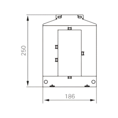 Dixsen 1500:5A Split Core Current Transformer Class 0.5 Burden 7.5 Window Size 81 x 160.5mm DBP-816 1500:5