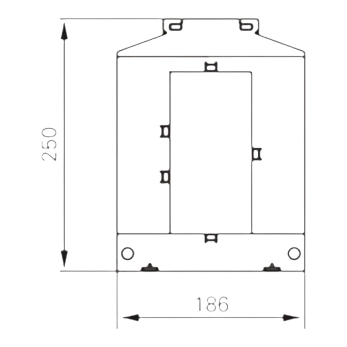 Dixsen 6000:5A Split Core Current Transformer Class 0.5 Burden 20 Window Size 81 x 160.5mm DBP-816 6000:5 DBP-8166000/5A I Electx Electrical Supply
