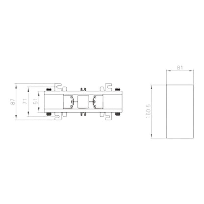 Dixsen 6000:5A Split Core Current Transformer Class 0.5 Burden 20 Window Size 81 x 160.5mm DBP-816 6000:5 DBP-8166000/5A I Electx Electrical Supply