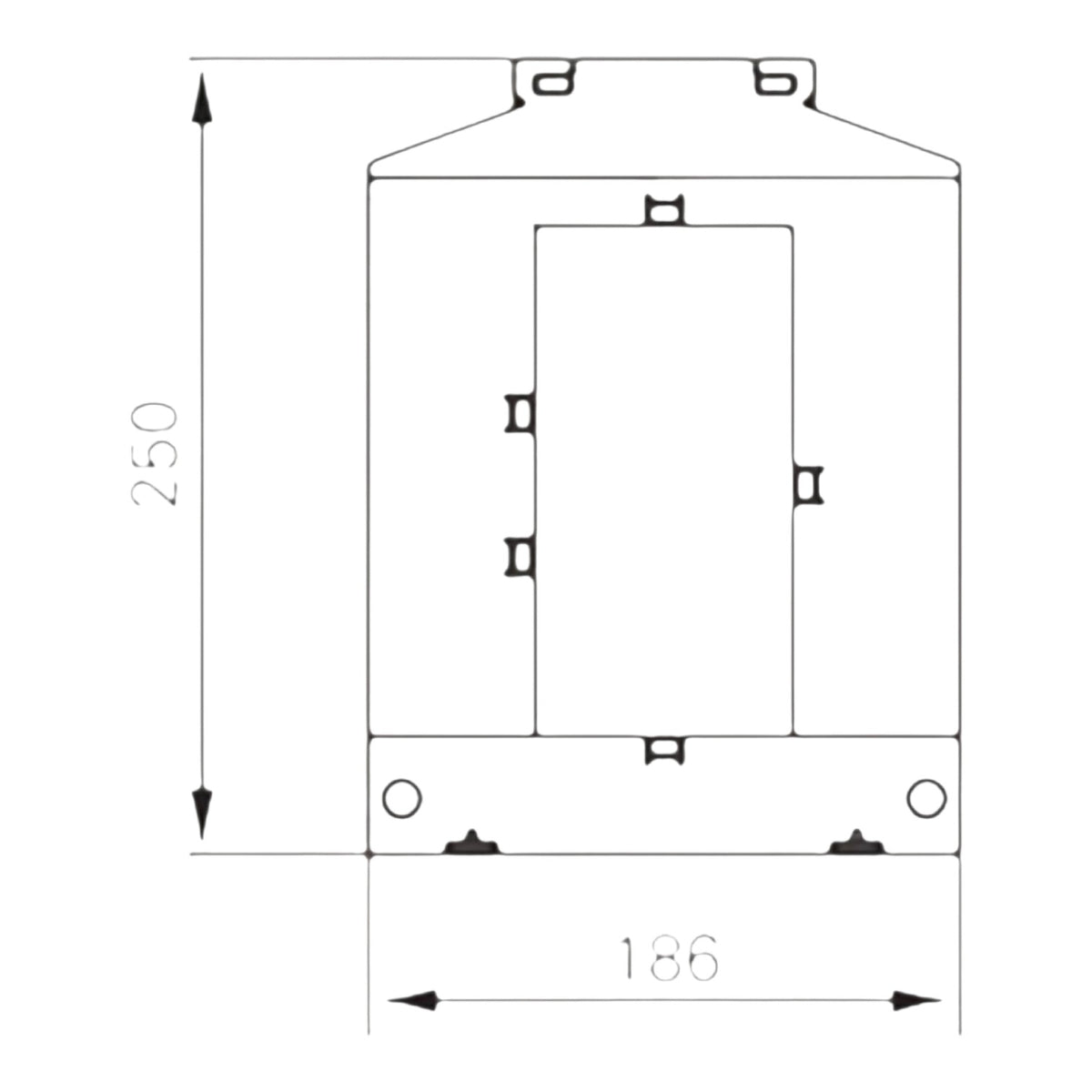 Dixsen 6000:5A Split Core Current Transformer Class 0.5 Burden 20 Window Size 81 x 160.5mm DBP-816 6000:5 DBP-8166000/5A I Electx Electrical Supply