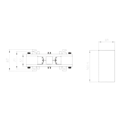 Dixsen 6000:5A Split Core Current Transformer Class 0.5 Burden 20 Window Size 81 x 160.5mm DBP-816 6000:5 DBP-8166000/5A I Electx Electrical Supply