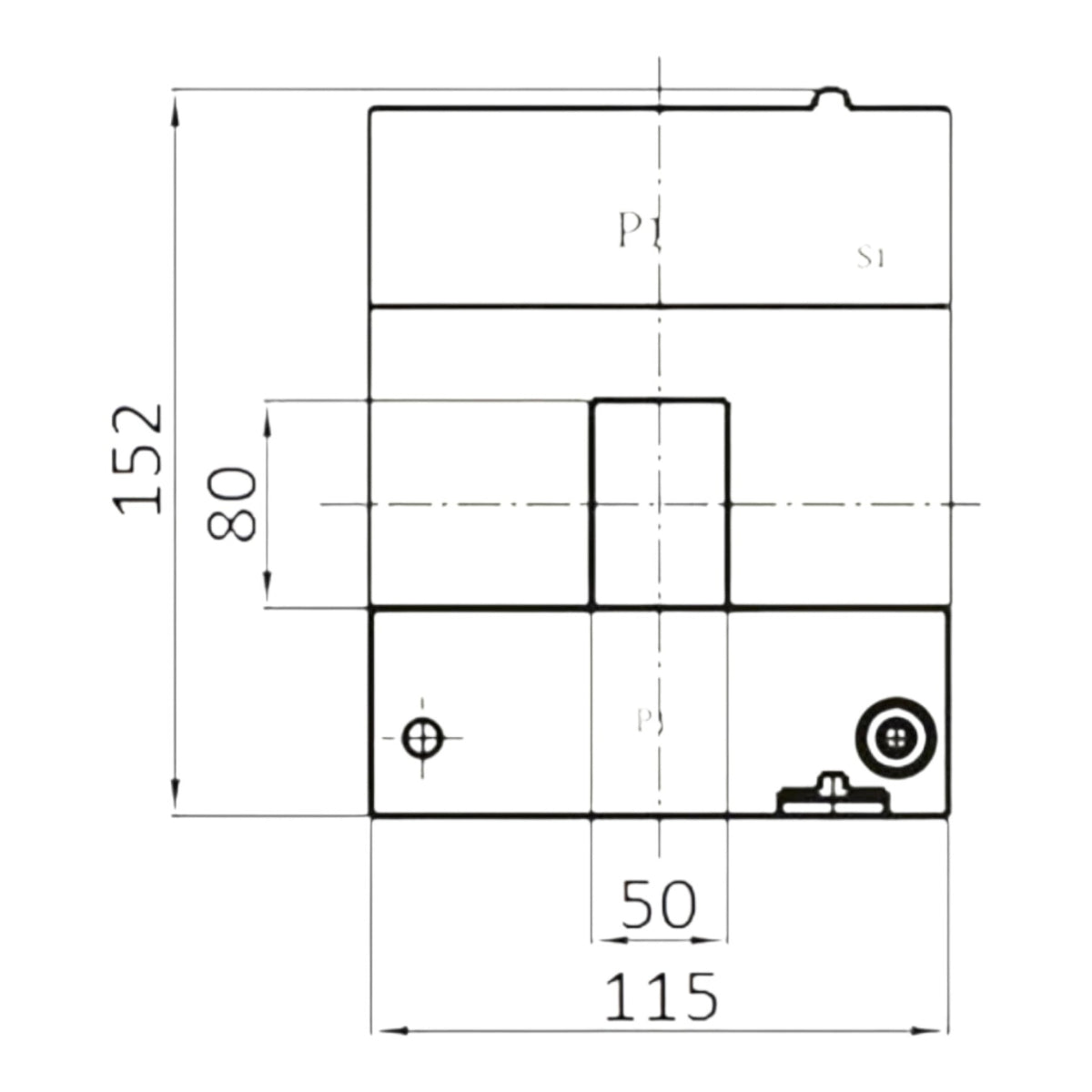 Dixsen 600:5A Split Core Current Transformer Class 0.5 Burden 2.5 Window Size 50 x 80mm DBP-58 600:5 DBP-58600/5A I Electx Electrical Supply
