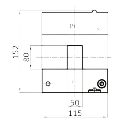 Dixsen 600:5A Split Core Current Transformer Class 0.5 Burden 2.5 Window Size 50 x 80mm DBP-58 600:5 DBP-58600/5A I Electx Electrical Supply