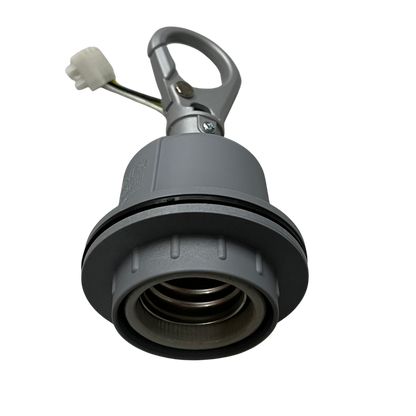 Omni Heavy Duty Lamp Holder E40, Outdoor E40 Socket  Straight Lamp Holder with Hook