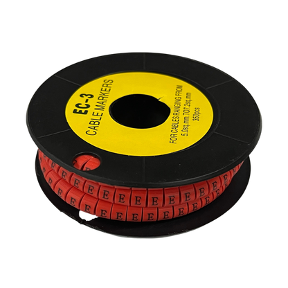 Grippes (E) Cable Marker Red 5.0mm to 7.2mm 350pcs