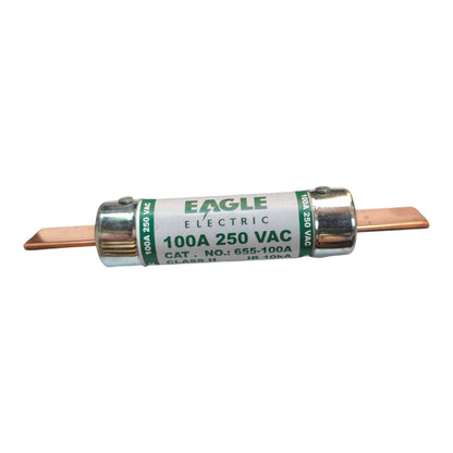 Eagle 100A 250V Non- Renewable Fuse Cartilage Fuse CAT655-100A-Electx Electrical Supply