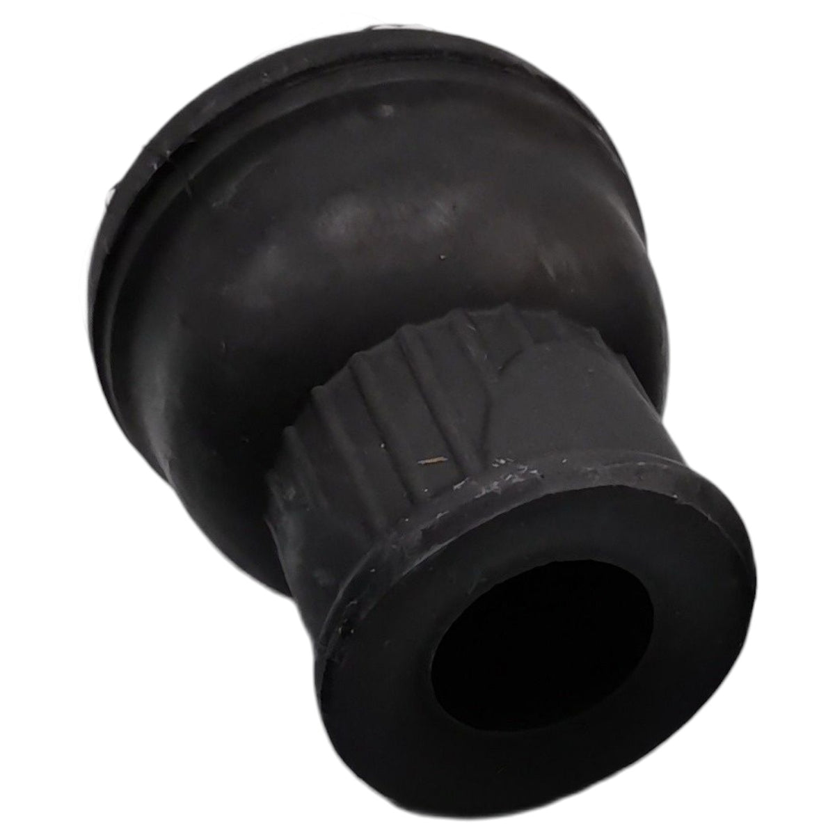 A black rubber or plastic plumbing fitting, likely a bellows or adapter, shown on a plain white background.