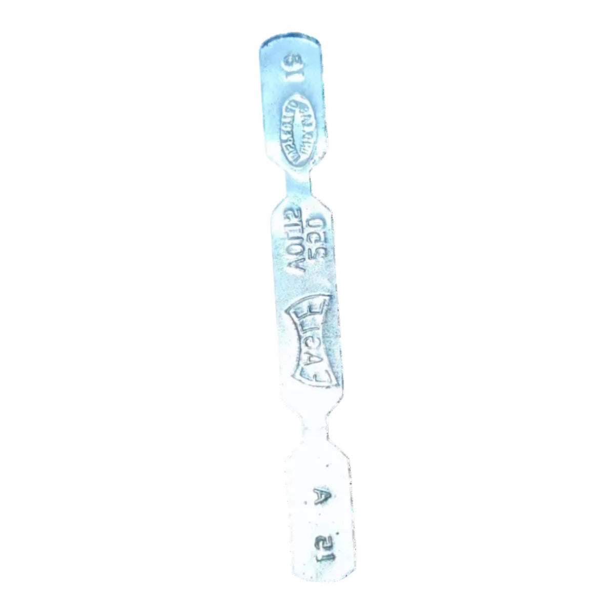 A single hair color swatch strip from the brand Color Wow, showing shade A 21 with a light icy blue and white gradient.