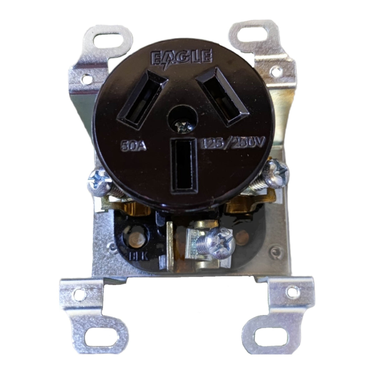 Eagle 50A 250V Range Outlet w/ Ground CAT122 I Electx Electrical Supply
