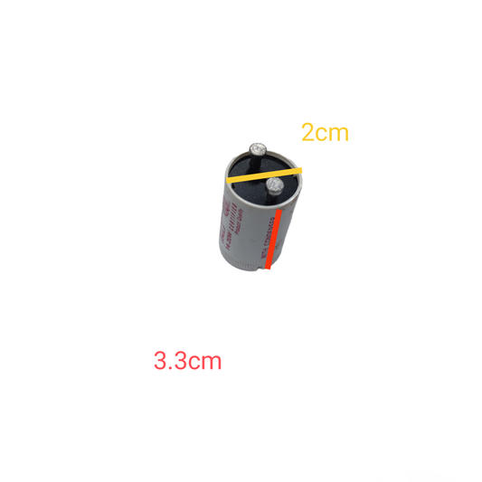 Eagle 45-FS-2 starter with condenser for lighting installation and accessories showing measurements