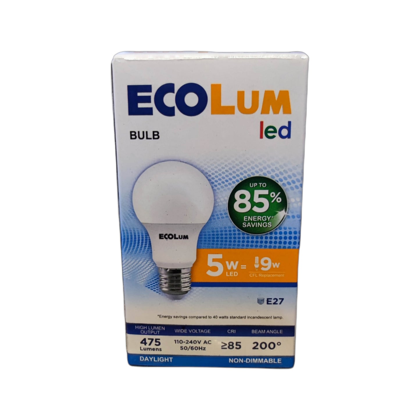 Ecolum 5W LED Bulb E27 220V 6500K Daylight CBI205DL