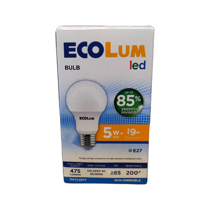 Ecolum 5W LED Bulb E27 220V 6500K Daylight CBI205DL