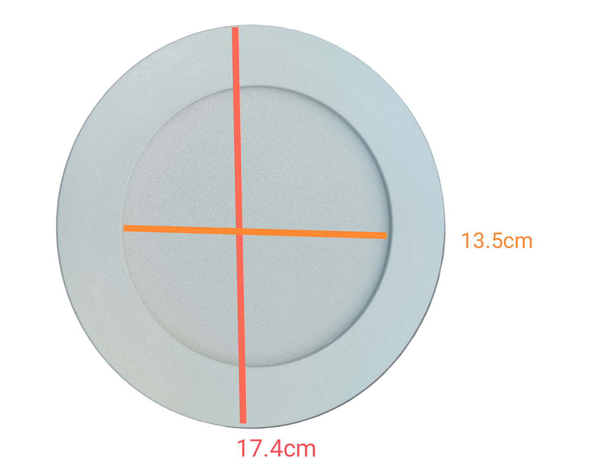 Ecolum 12W Daylight Surface Slim Downlight 6 inch 220V 6500K LED Round Downlight