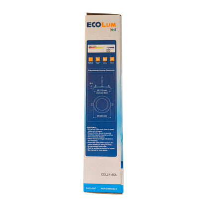 Ecolum 18W LED Downlight Daylight Slim Type 220V Daylight 6500K CDL2118DL