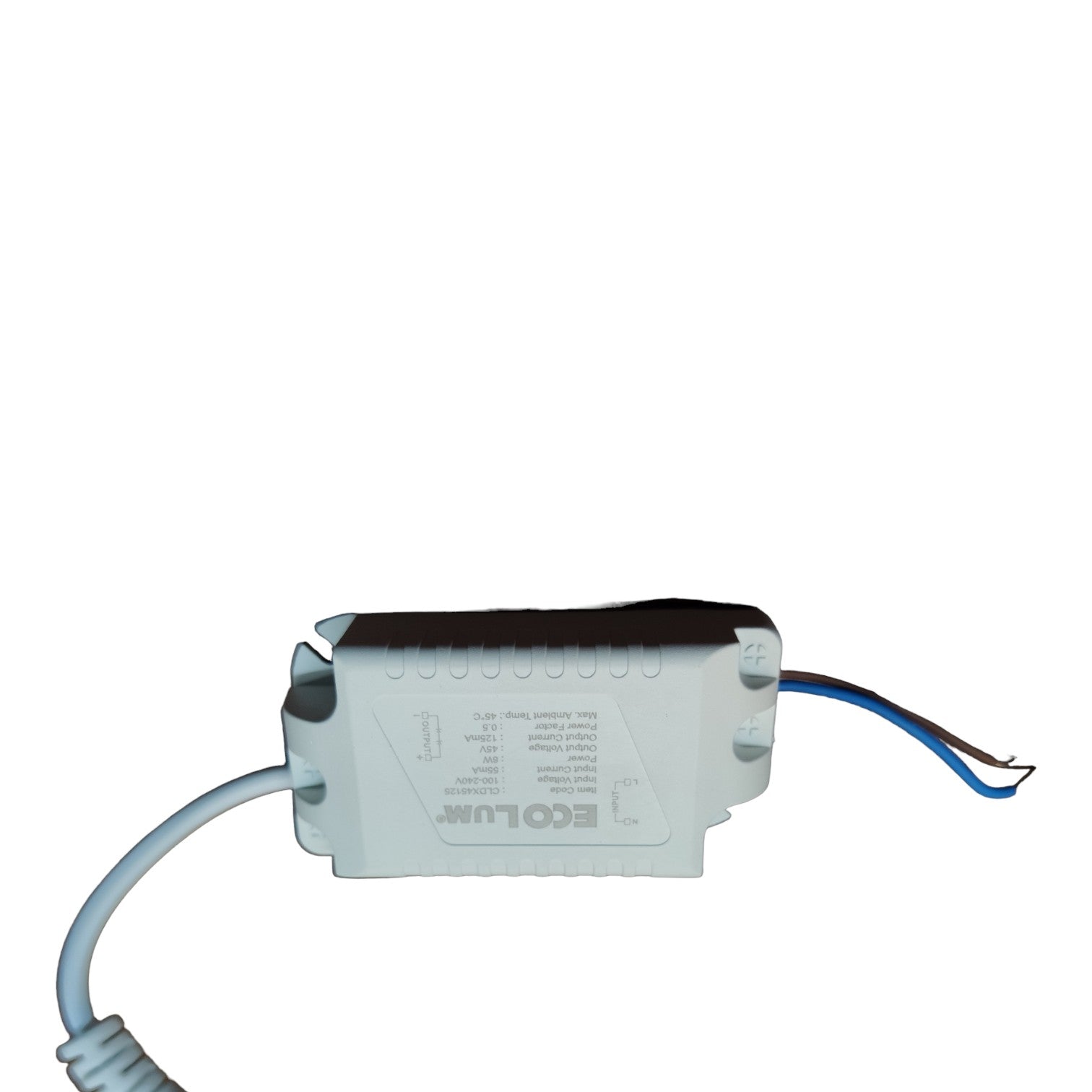 Electrical component with wires on a white background