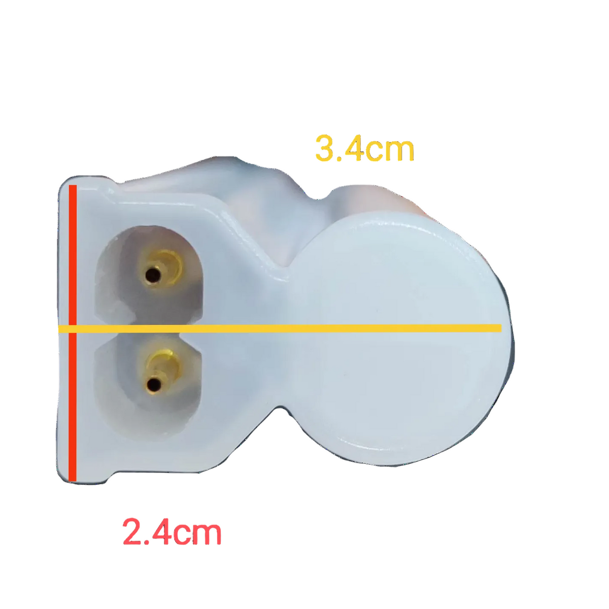 Ecolum LED Bulb Base with Dimensions 3.4cm by 2.4cm for Easy Installation