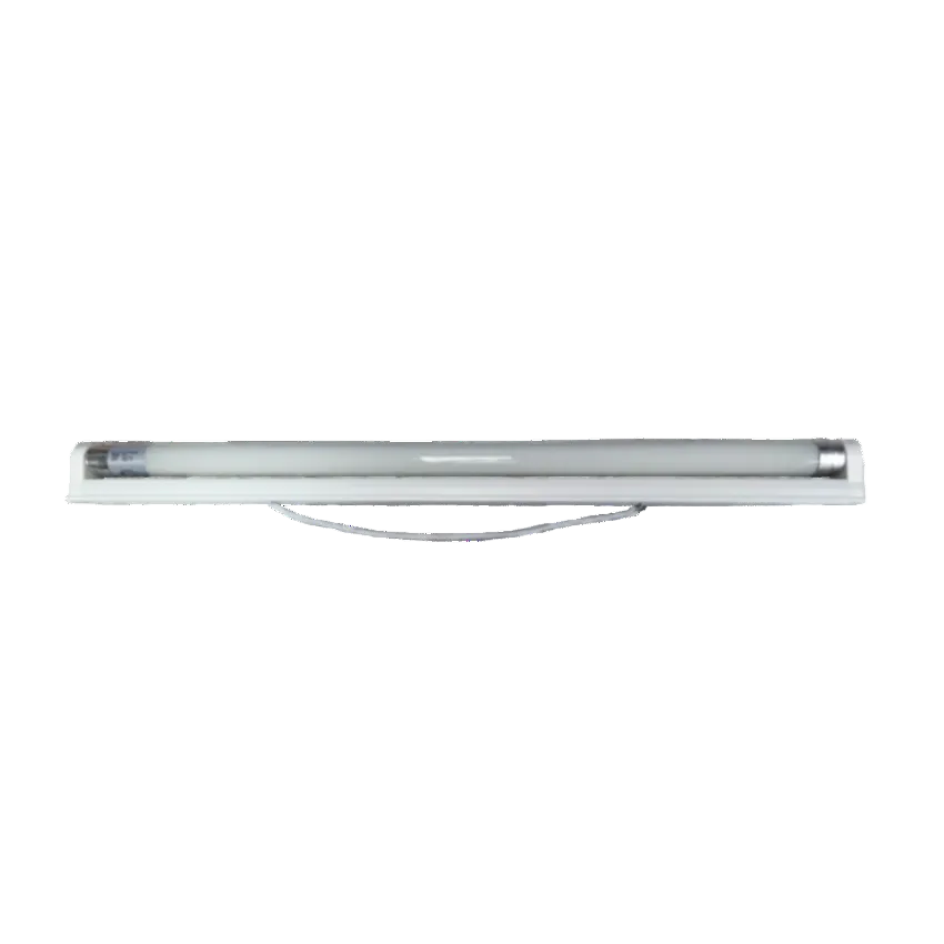 Ecolum 8W LED T8 fluorescent lamp with sleek white design for energy-efficient lighting