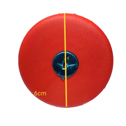 Sassin emergency push button key to unlock red circular safety switch 6cm diameter