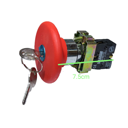 Sassin emergency push button key to unlock switch with 7.5cm length and attached keys