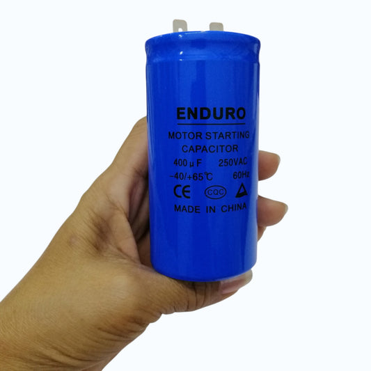 EnduroMotorStartingCapacitor400uF250VAC_400MFD250Vwith measurement