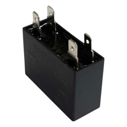 Enduro 1uF 450V CBB61 motor starting capacitor, 3-terminal view